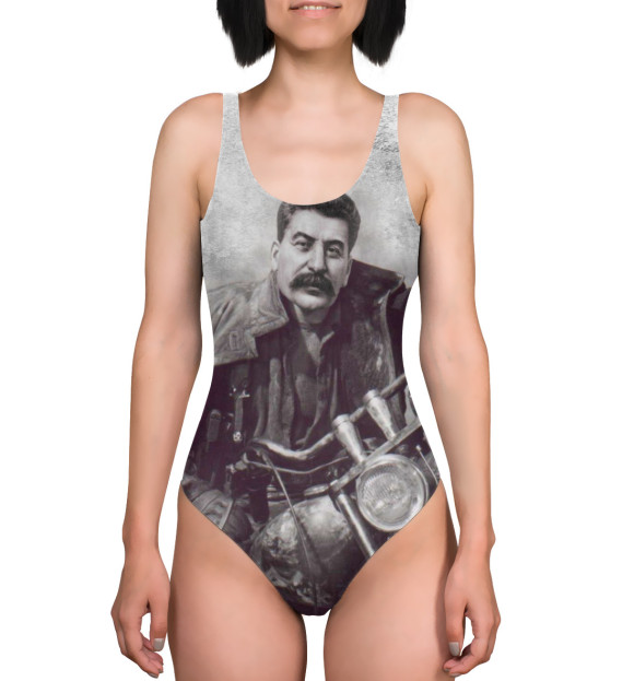 Купальник-боди с изображением Cool Stalin цвета 