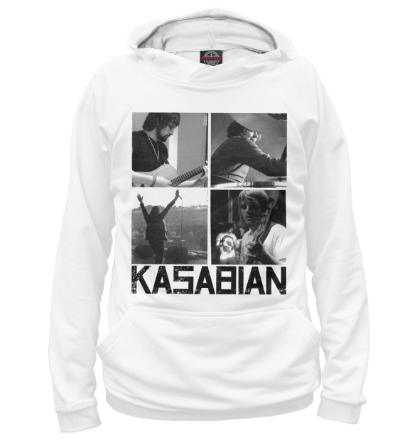 Худи для девочки с изображением Kasabian цвета Белый