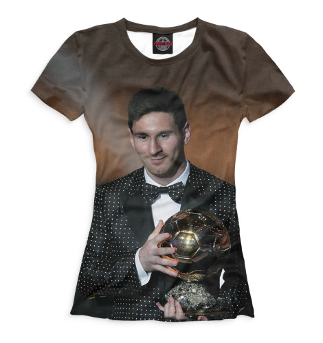 

Футболки Print Bar, Коричневый, Лионель Месси