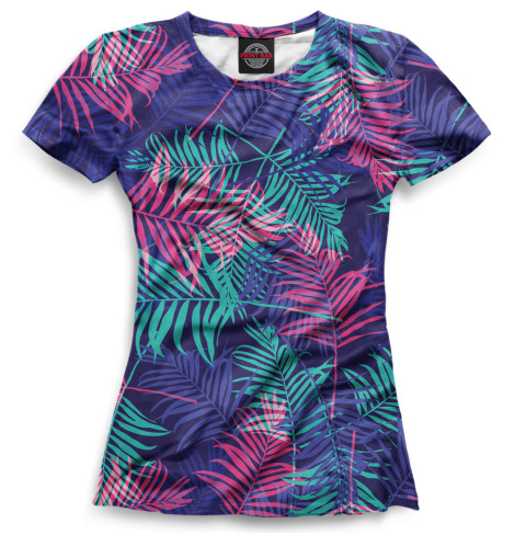 

Футболки Print Bar, Фиолетовый, Цветы