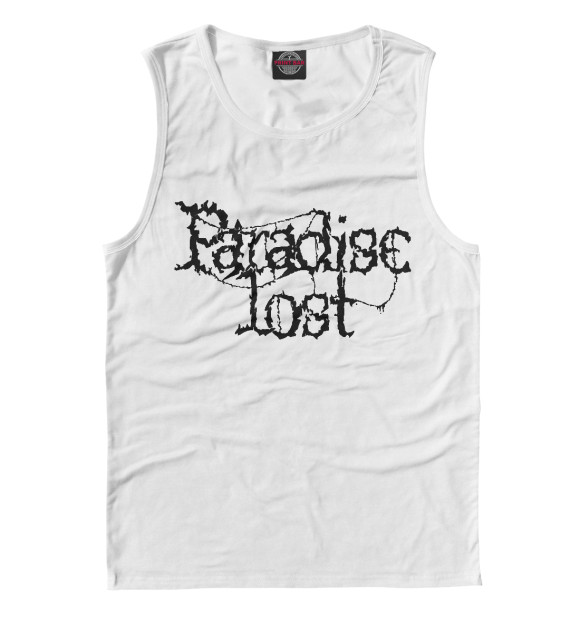 Майка для мальчика с притом Paradise LOST цвета Белый Майка для мальчика с изображением Paradise LOST цвета Белый