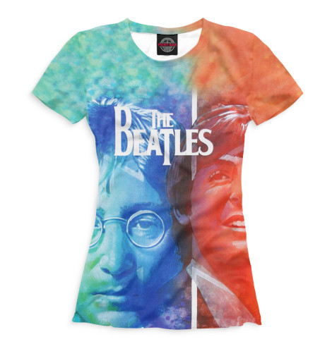 

Футболки Print Bar, Белый, The Beatles