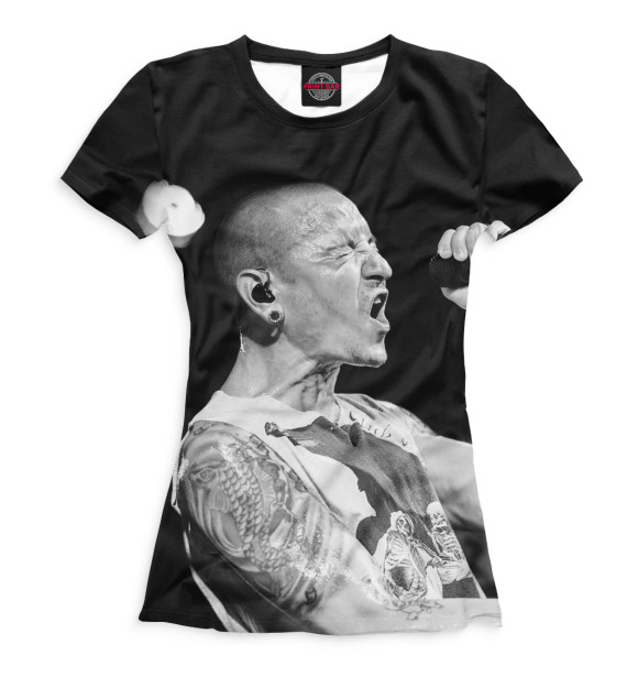 Футболка для девочек с изображением Linkin Park цвета Белый