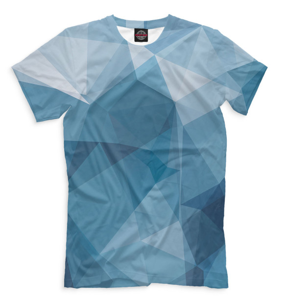 Мужская футболка с изображением Геометрия цвета Грязно-голубой