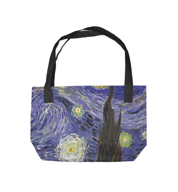 Пляжная сумка с изображением Van Gogh цвета 