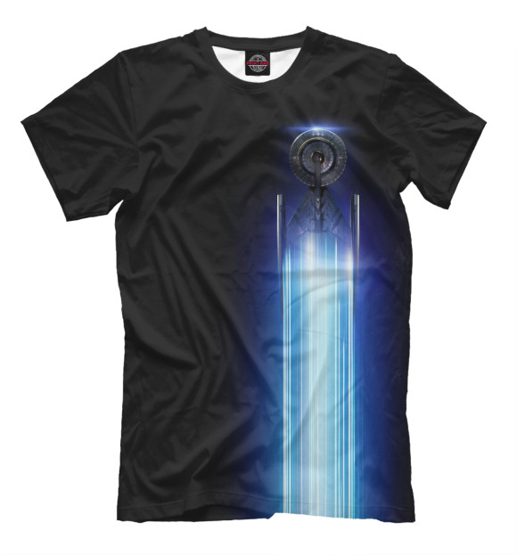 Мужская футболка с изображением Star Trek: Discovery цвета Черный