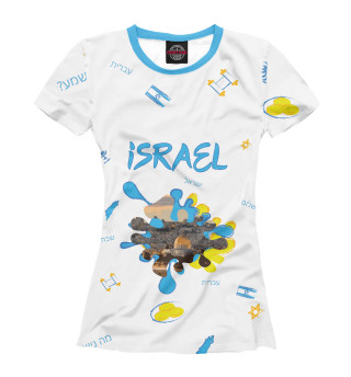 Женская футболка Израиль