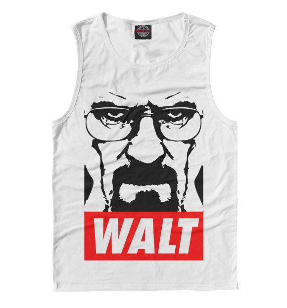 Майка для мальчика с изображением Walt цвета Белый