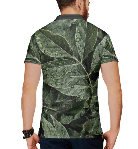 

Поло Print Bar, Белый, Листья