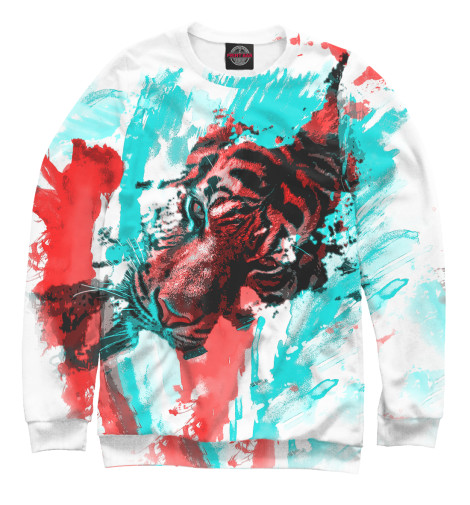 

Свитшоты Print Bar, Белый, Тигр