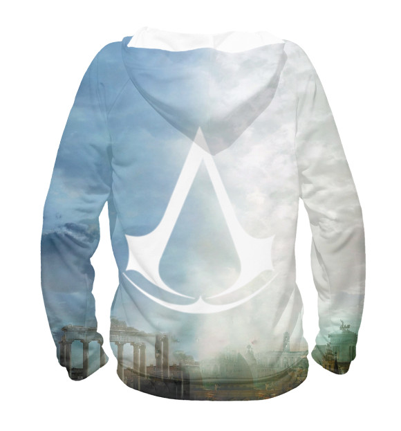 Женское худи с изображением Assassin's Creed Ezio Collection цвета Белый