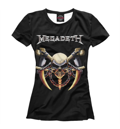 

Футболки Print Bar, Белый, Megadeth