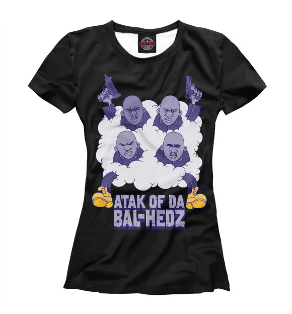 Футболка для девочек с изображением Onyx Attack цвета Белый