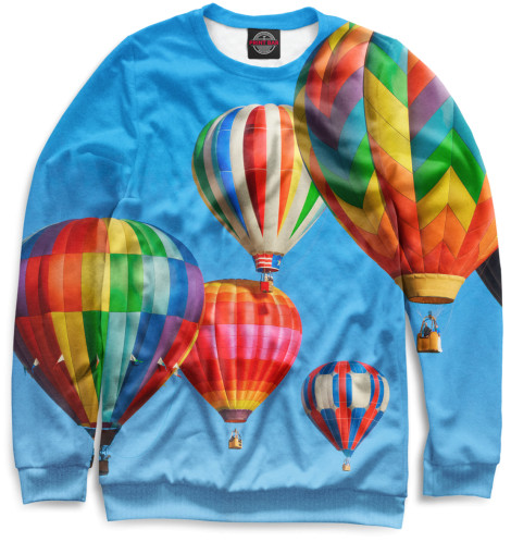 

Свитшоты Print Bar, Белый, Воздушные шары