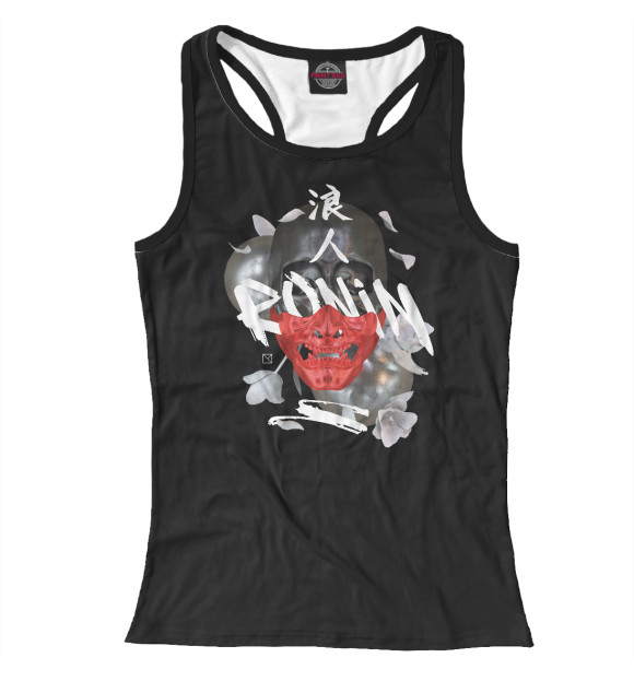 Женская майка-борцовка с изображением Ronin цвета Белый