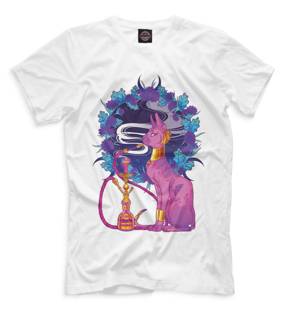 Футболка для мальчиков с изображением Египетский кальян цвета Белый