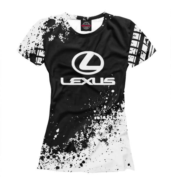 Женская футболка с изображением Lexus цвета Белый