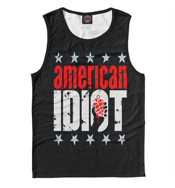 Майка для мальчика с изображением Green day цвета Белый