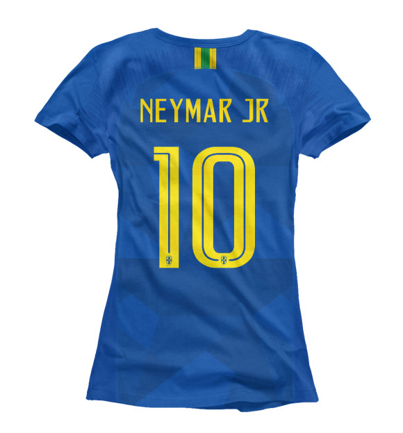 Футболка для девочек с изображением Neymar World Cup 2018 цвета Белый