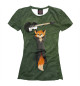 Женская футболка Rocking Fox