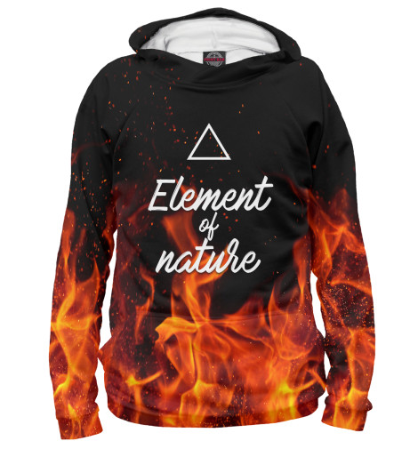 

Худи Print Bar, Белый, Стихия огня