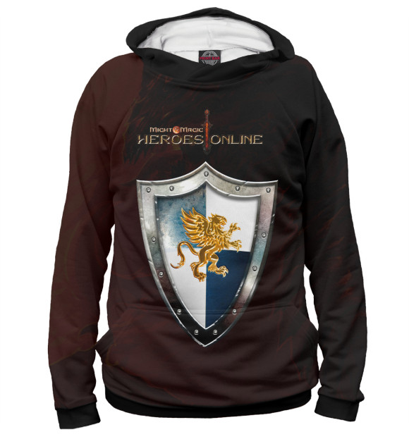 Женское худи с изображением Heroes of Might and Magic Online цвета Белый