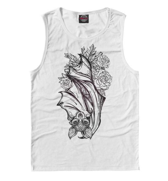 Майка для мальчика с изображением Летучая мышь цвета Белый