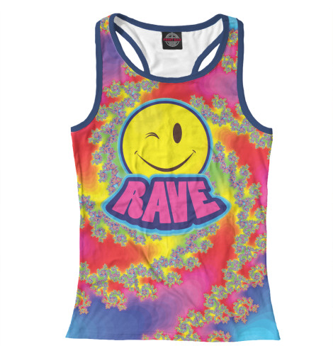 

Майки борцовки Print Bar, Белый, Happy Rave