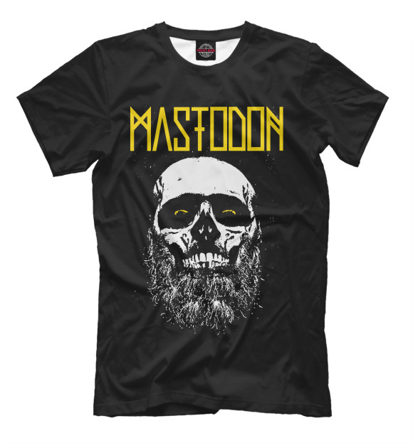 Мужская футболка с изображением Mastodon цвета Черный