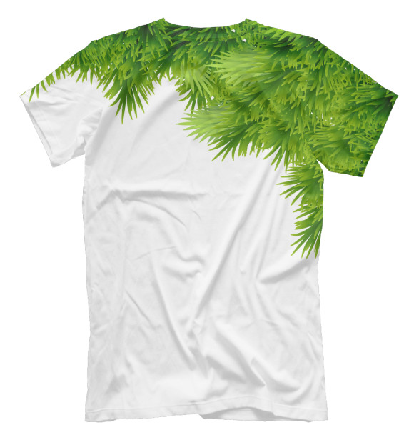 Мужская футболка с изображением Я елка цвета Белый