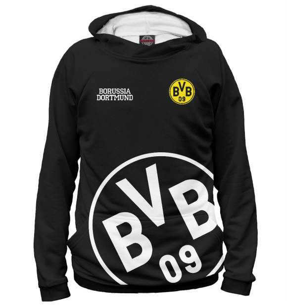 Мужское худи с изображением Borussia цвета Белый