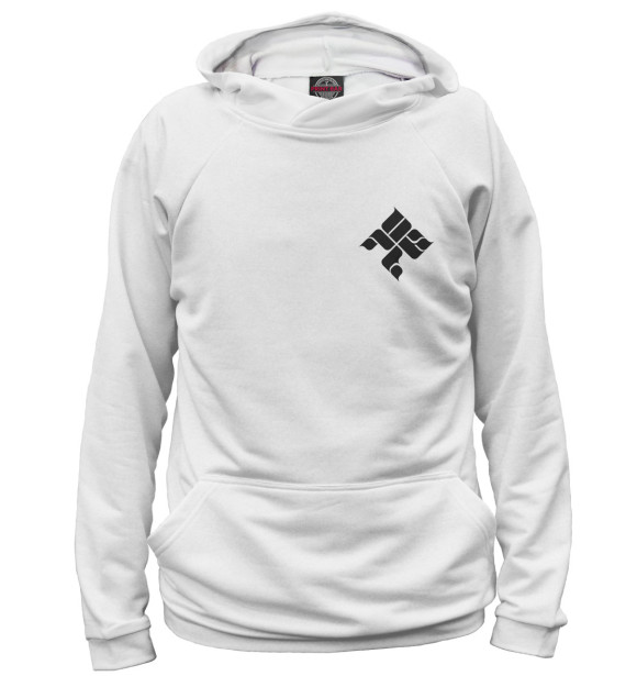 Мужское худи с изображением Tankograd Underground цвета Белый