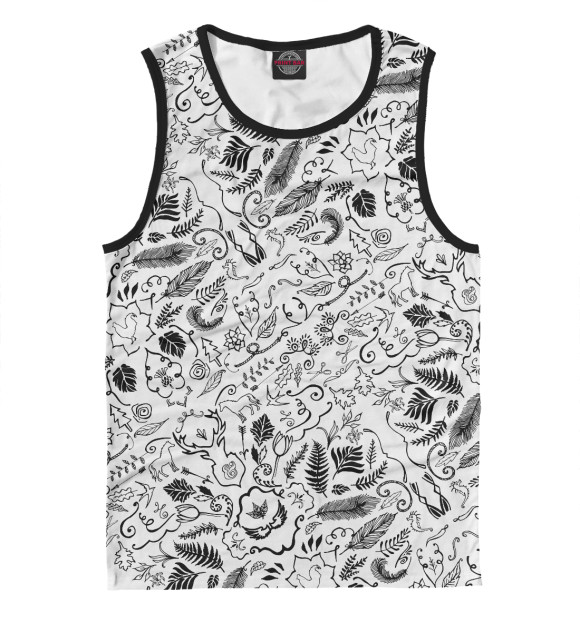 Майка для мальчика с изображением Природа цвета Белый