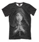 Мужская футболка Девушка молится