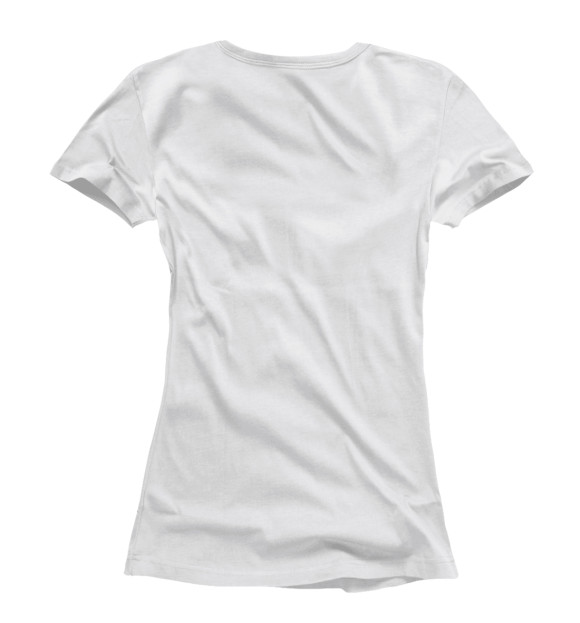 Женская футболка с изображением Мопс цвета Белый