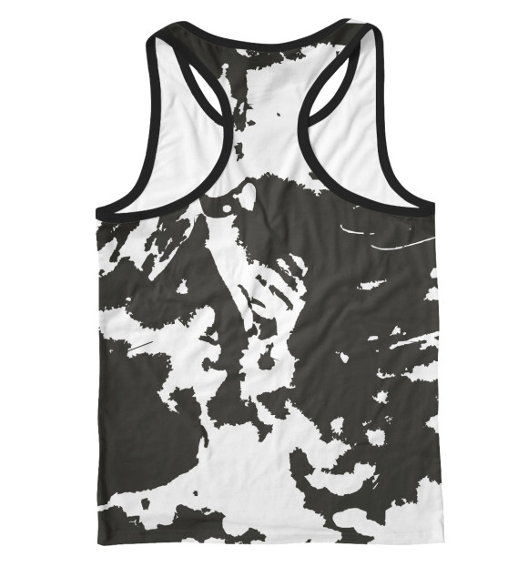 Мужская майка-борцовка с изображением Тест Роршаха цвета Белый