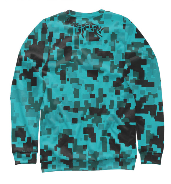 Мужской свитшот с изображением Camo Art цвета Белый