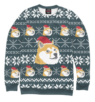 Женский свитшот Doge новый год