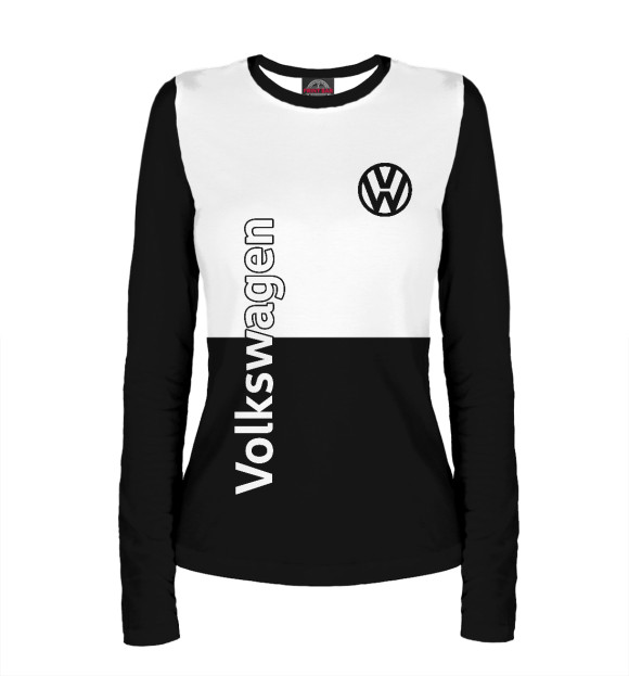 Женский лонгслив с изображением Volkswagen цвета Белый
