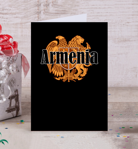 Открытка с изображением Armenia цвета Белый