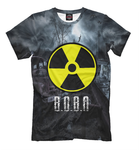 Мужская футболка с изображением S.T.A.L.K.E.R-ВОВА цвета Черный