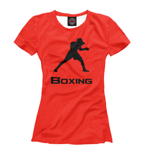 Футболка для девочек с изображением Boxing цвета Белый