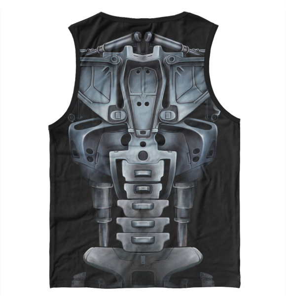 Майка для мальчика с изображением Терминатор T800 цвета Белый