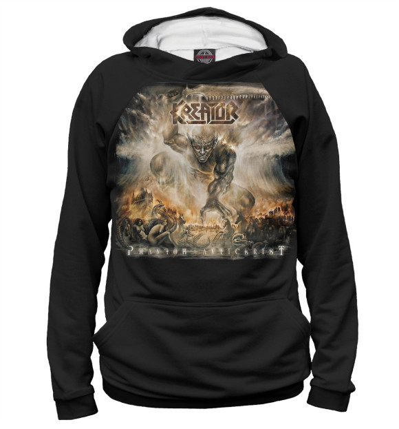 Женское худи с изображением Kreator цвета Белый