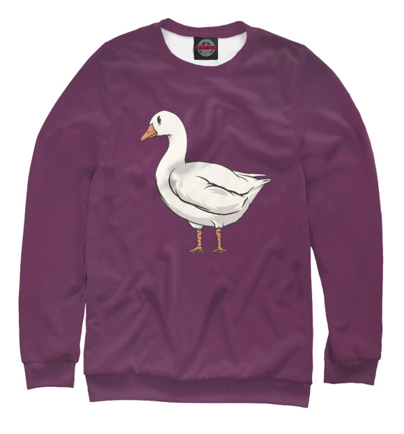 Женский свитшот с изображением Goose Breeder цвета Белый