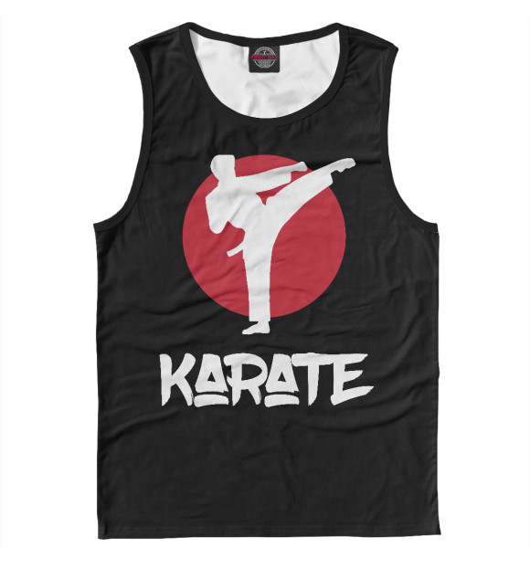 Майка для мальчика с изображением Karate цвета Белый