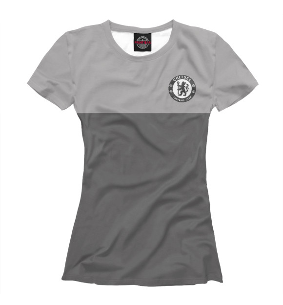 Женская футболка с изображением FC Chelsea Grey Collection цвета Белый