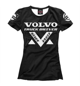 Женская футболка Volvo \ Дальнобойщик