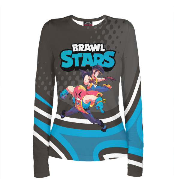 Женский лонгслив с изображением FANG & GROM ФЭНГ И ГРОМ цвета Белый