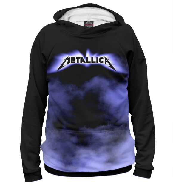 Женское худи с изображением Metallica цвета Белый
